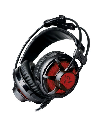 Auriculares gaming con microfono phoenix factorheadset led cable jack y adaptador doble