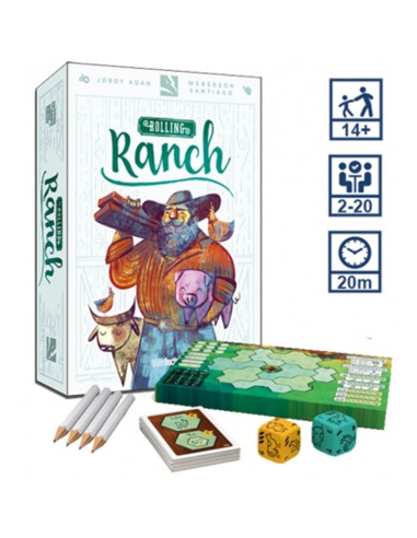 Juego de mesa rolling ranch en español pegi 12