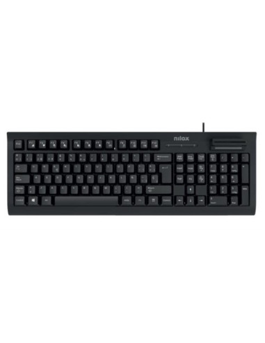 Teclado nilox nxkire0001 con lector dni usb español