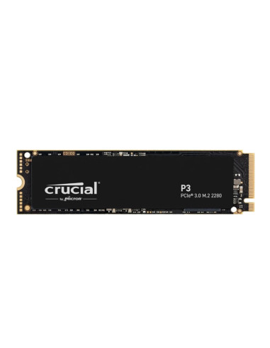 Disco duro interno solido ssd crucial p3 4tb m.2 nvme pcie 3.0