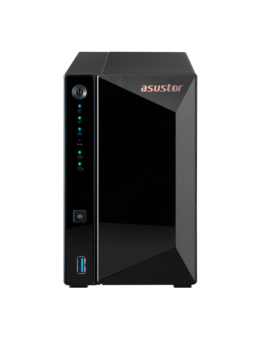 Servidor nas asustor 2 bay quad - core 1.4ghz 2gb ddr4 2.5gbe x1 usb3.2