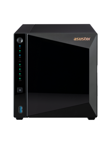 Servidor nas asustor tower 4 bay quad - core 1.4ghz 2gb ddr4 2.5gbe x1 usb3.2