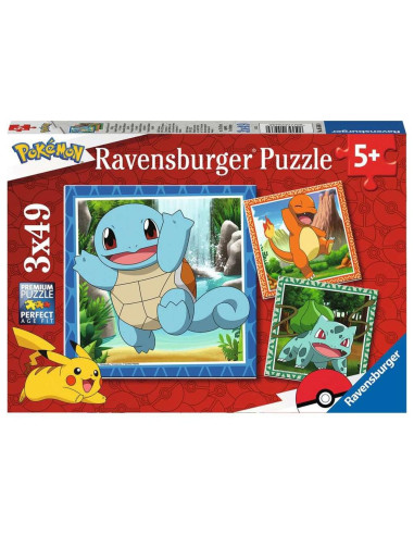 Puzzle ravensburger pokemon 3x49 5+