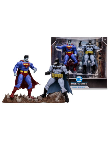 Pack de 2 figuras mcfarlane dc multiverse bizarro & batzarro