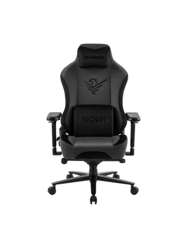 Phoenix nova silla gaming alta gama fabricada en tela gris