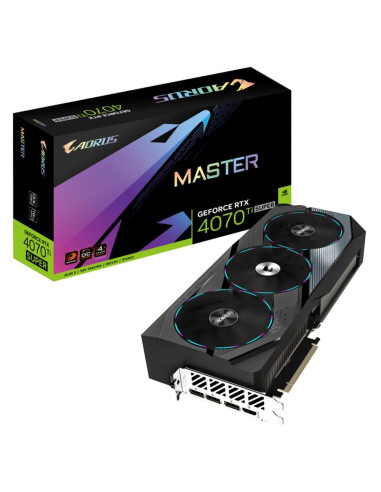 Tarjeta grafica gigabyte rtx 4070 ti super aorus master 16gb gddr6x