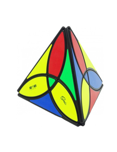 Cubo de rubik qiyi clover pyraminx negro