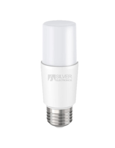 Bombilla led silver electronic eco tubular t37 ip20 -  720 lm -   9w60w -  e27 -  5000k -  a+