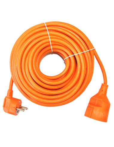 Prolongador de corriente silver electrics 25m -  3x 1.5mm -  250v -  16a -  3.500w naranja