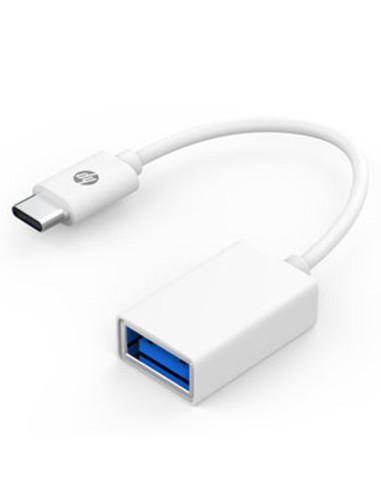 Cable adaptador hp dhc - tc105 -  usb 3.0 -  type - c -   otg 3.1 5v - 3a - 9v - 2a - 12v - 1.5a -  blanco