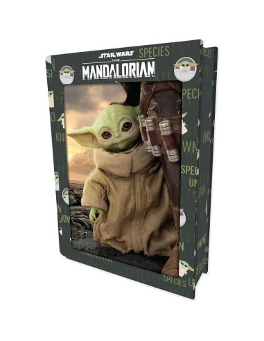 Puzzle libro lenticular prime 3d star wars the mandalorian 300 piezas