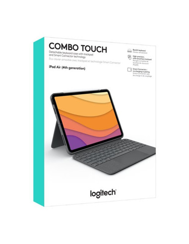 Funda logitech combo touch para con teclado para ipad air 10.9pulgadas 4ª generacion