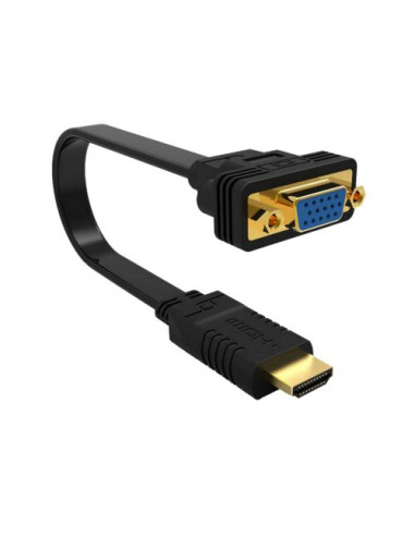 Cable adaptador ewent hdmi a vga 20cm - macho -  macho