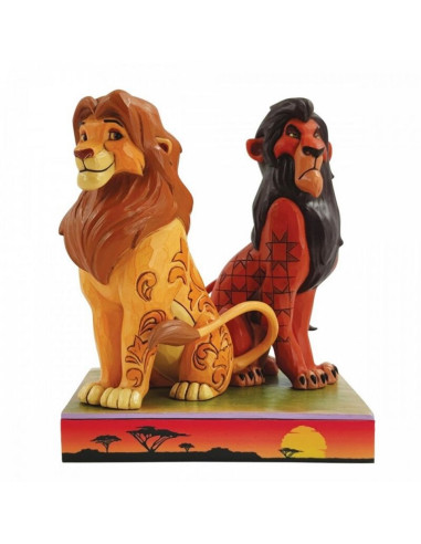 Figura enesco disney el rey leon simba y scar