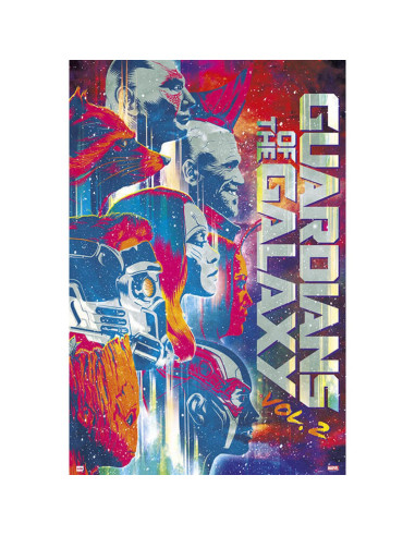 Poster marvel guardianes de la galaxia vol. 2