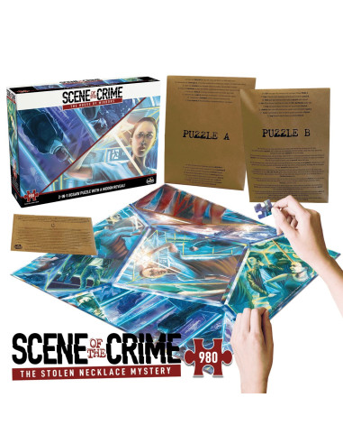 Juego de mesa puzzle escena del crimen la casa de los espejos