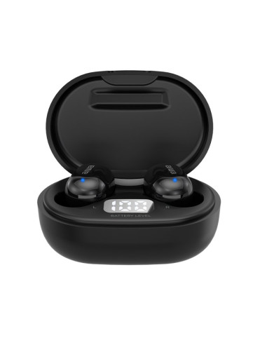 Auriculares inalambricos aiwa ebtw - 150 bluetooth negro + estuche de carga