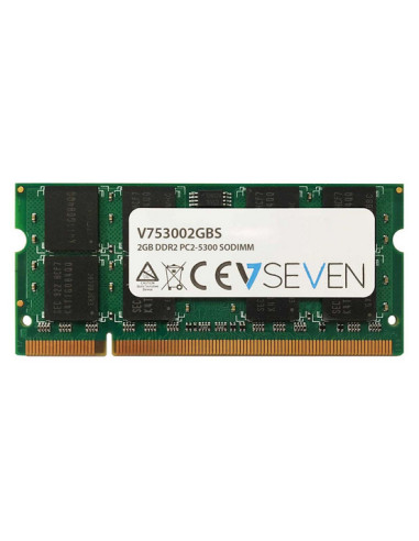 Memoria ram v7 sodimm 2gb ddr2 667mhz pc5300 cl5 non ecc