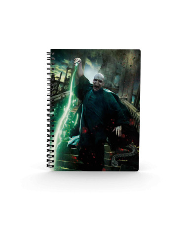 Libreta efecto 3d sd toys harry potter poster voldemort