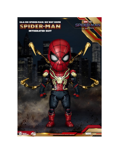 Figura beast kingdom egg attack marvel spider - man no way home traje integrado