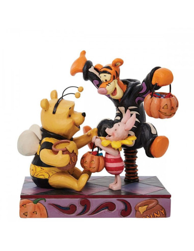 Figura decorativa enesco disney winnie the pooh y amigos halloween