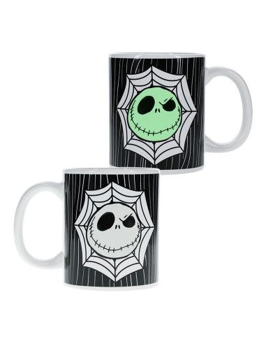 Taza paladone pesadilla antes de navidad brillo en la oscuridad