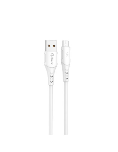 Cable qcharx lisbon usb a lightning 3a - 1 m - pvc blanco