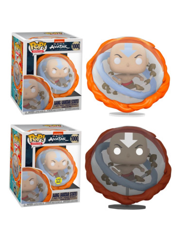 Funko pop animacion avatar the last airbender la leyenda de aang todos los elementos glow in the dark brillo en la oscuridad ed