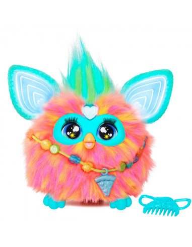 Juguete interactivo hasbro furby naranja coral