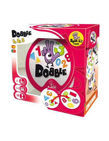 Juego de mesa dobble formas y numeros edad recomendada 3 años