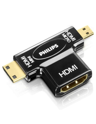 Adaptador philips swv2429w hdmi - micro hdmi - mini hdmi