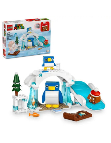 Lego super mario set de expansion: aventura en la nieve de la familia pingui