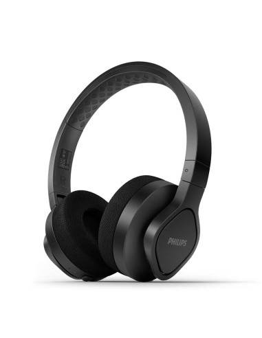 Auriculares inalambricos philips taa4216bk - 00 color negro bt almohadillas lavables