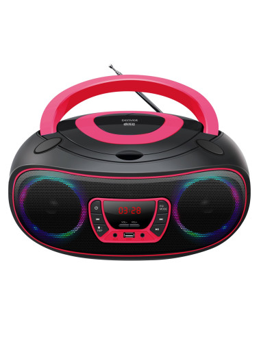 Radio denver tcl - 212 rosa -  reproductor cd -  usb -  bluetooth