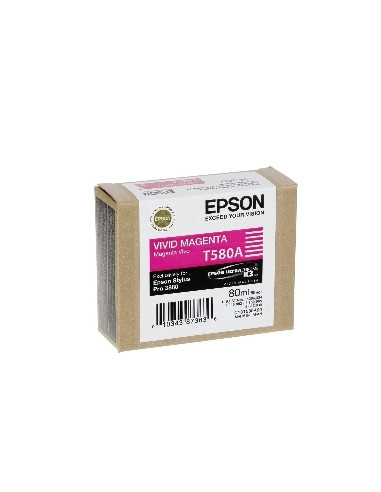 Cartucho tinta epson t580a magenta vivo 80ml stylus pro 3880