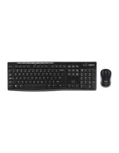 Teclado + mouse logitech mk270 wireless inalambrico ingles uk