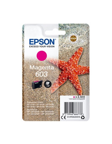 Cartucho tinta epson c13t03u34010 singlepack magenta 603 estrella de mar