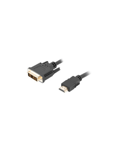 Cable hdmi lanberg macho - dvi - d 18+1 macho single link 0.5m negro