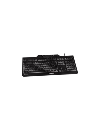 Teclado cherry kc 1000 sc lector de tarjeta chip integrado dni usb negro