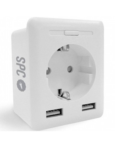 Enchufe inteligente spc clever plug usb 2xusb - spc iot - comando voz