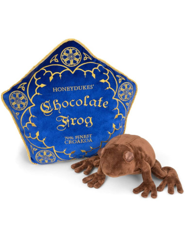 Peluche the noble collection harry potter rana de chocolate + cojin