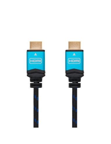 Cable hdmi (a) to hdmi (a) 4k 1.5m nanocable black  m - m - 60hz -  18gbps -  v2.0 -  trenzado