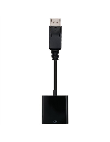 Adaptador displayport a svga nanocable macho - hembra 15cm negro