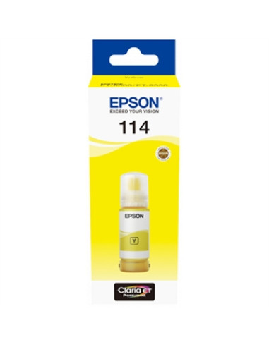 Botella tinta epson ecotank 114 amarillo 70ml