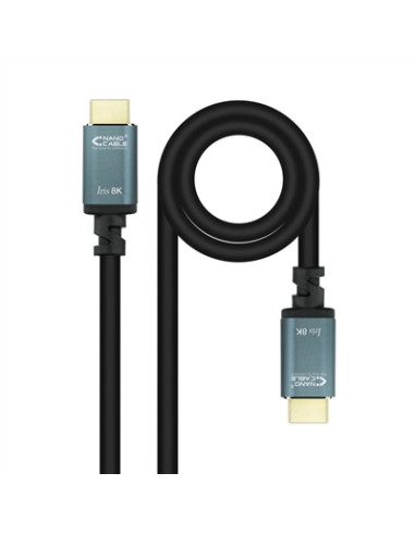 Cable hdmi 2.1 nanocable 8k 3m - macho - macho