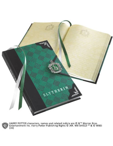 Libreta diario the noble collection harry potter slytherin cierre especial