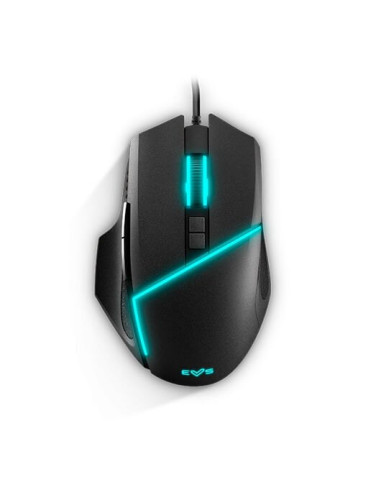 Mouse raton optico energy sistem gaming esg m2 flash 6400dpi -  66ips -  8 botones -  usb -  led rgb - negro