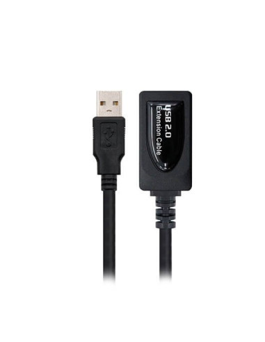 Cable amplificador de señal usb nanocable macho a hembra negro