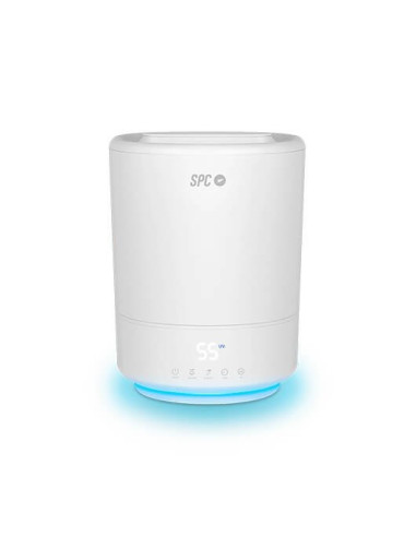 Humidificador inteligente spc evadne gris elimina 99.9% bacterias -  12h autonomia -  10 modos -  wifi