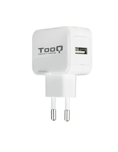 Cargador de pared tooq usb -  12w -  blanco